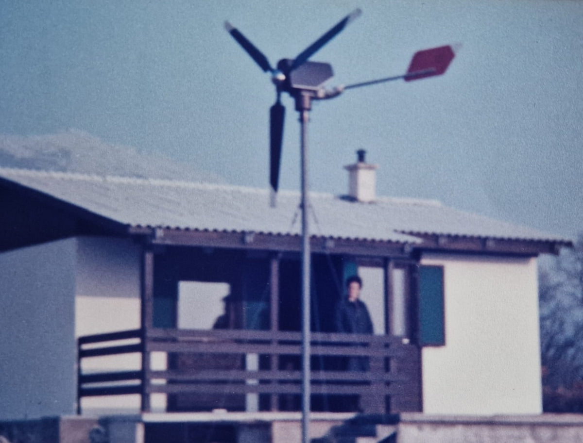 The windmill my grandfather built, in front of the house in Split